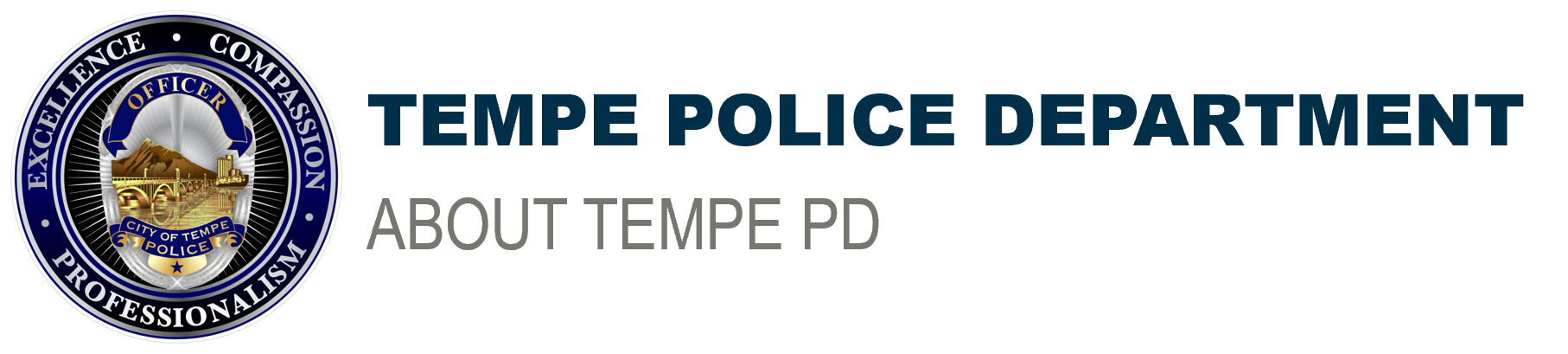 About Tempe PD Header