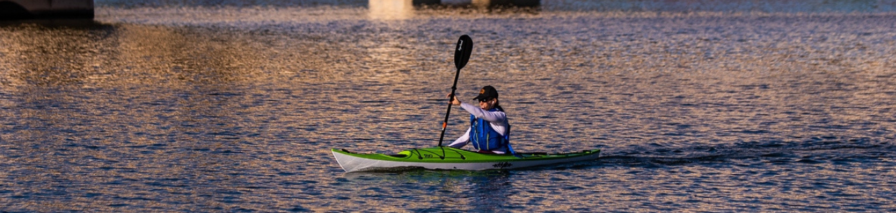Tempe Town Lake and a kayaker